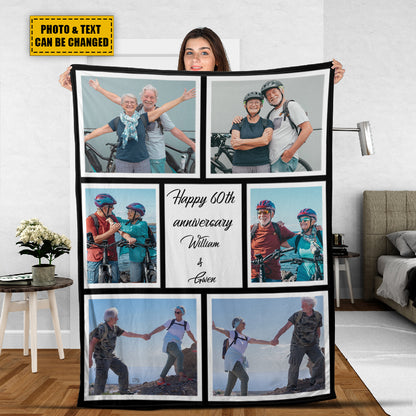 Petthouse | Custom Photo Blanket For Couples Fleece Blanket, Couple Love Blanket Valentine Gift For My Love