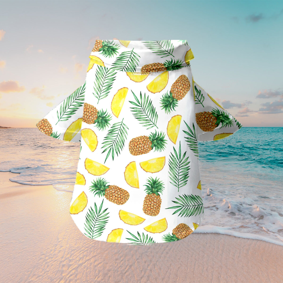 Petthouse | Custom Husky Aloha Dog Summer Beach Tropical Leaves Hawaiian Shirt, Gift Friend, Family