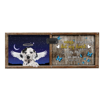 Petthouse | Customized Name Date Dalmatian Your Wings Were Ready Rear Window Decals For Trucks Memorial Dog