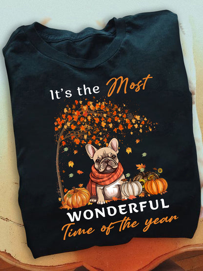 Petthouse | Falling Leaves Dog, Autumn Tree, Dog Fall Leaves Tree, Dog With Scarf, Love Dog, Gift For Family