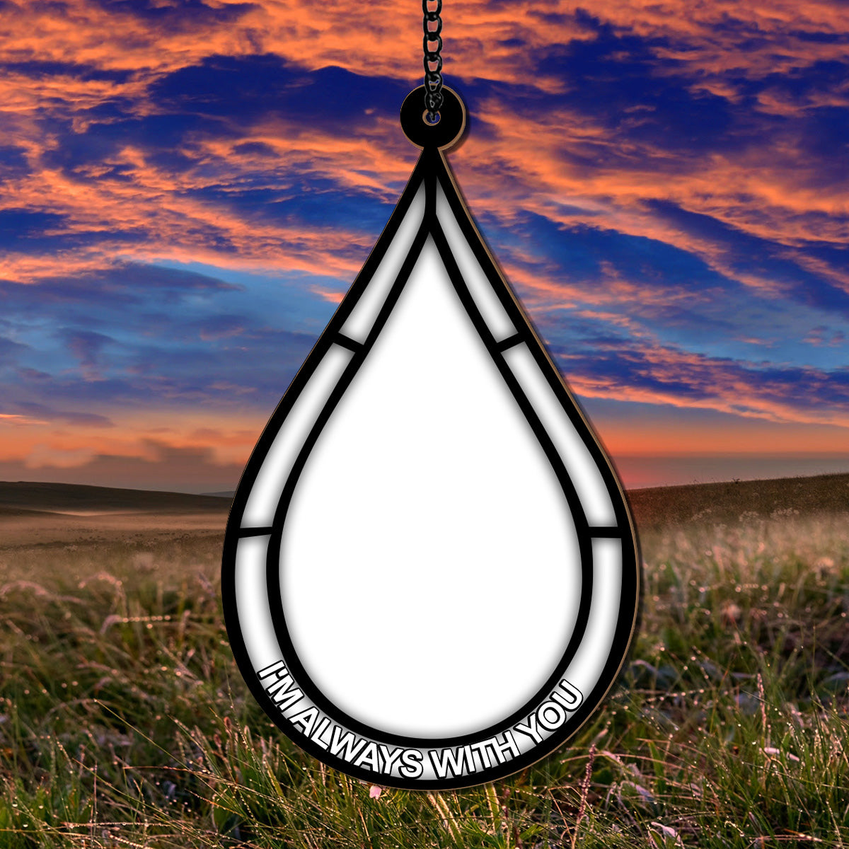 Petthouse | Memorial Window Hanging Suncatcher, Remembrance Photo Ornament, I'm Always With You