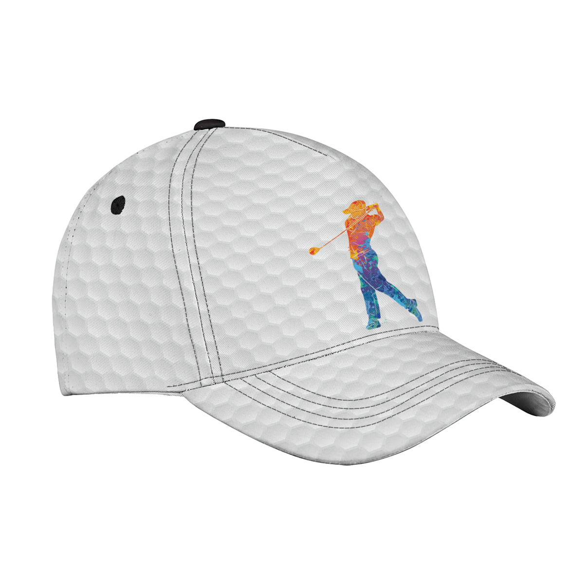 Petthouse | Personalized Name Golfer Watercolor Baseball Cap Golf Dad Gift Golf Athletes Gift Golf Hat Gift Golf's