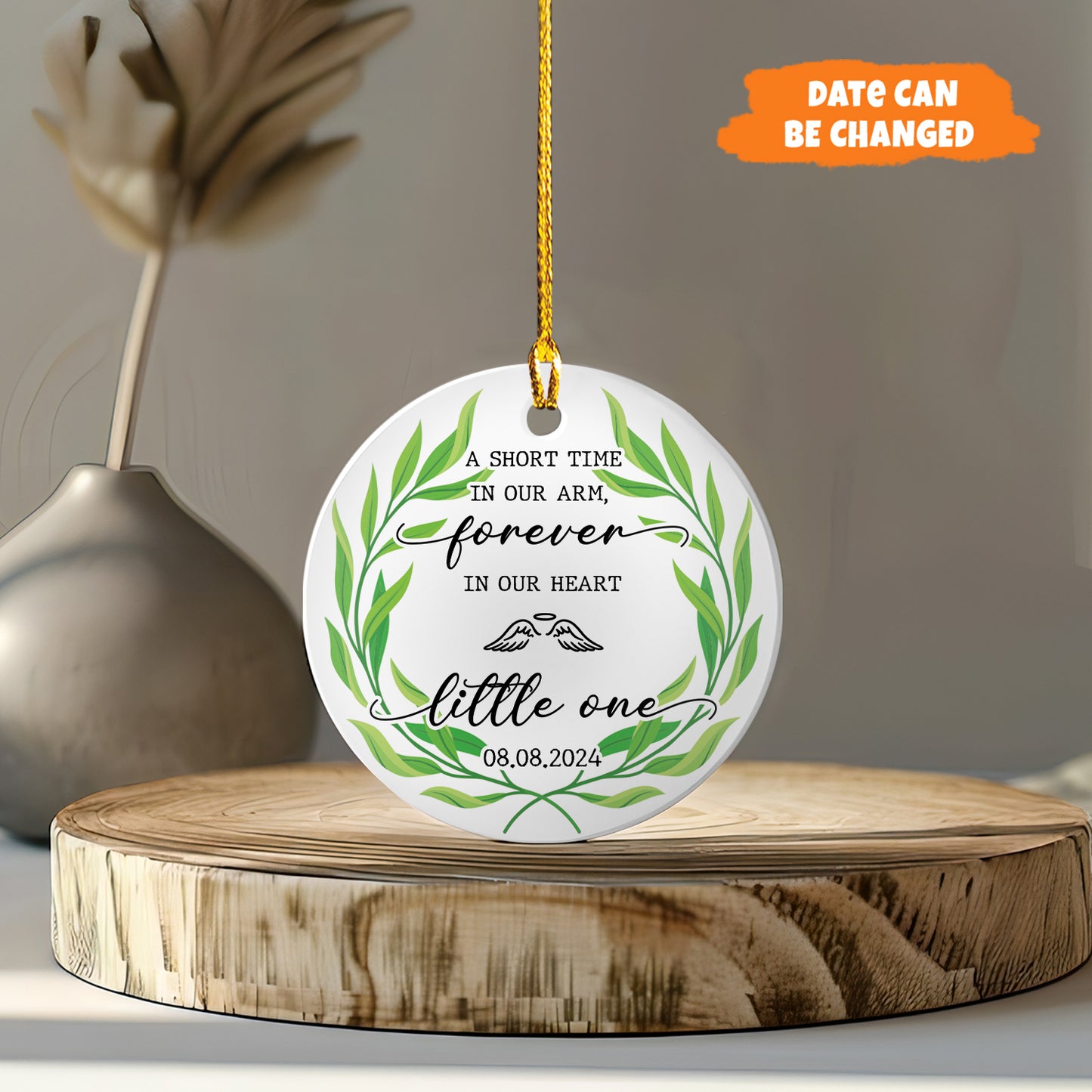 Petthouse | Personalized Pregnancy Loss Ornament, Baby Memorial, In Loving Memory Christmas Ornament