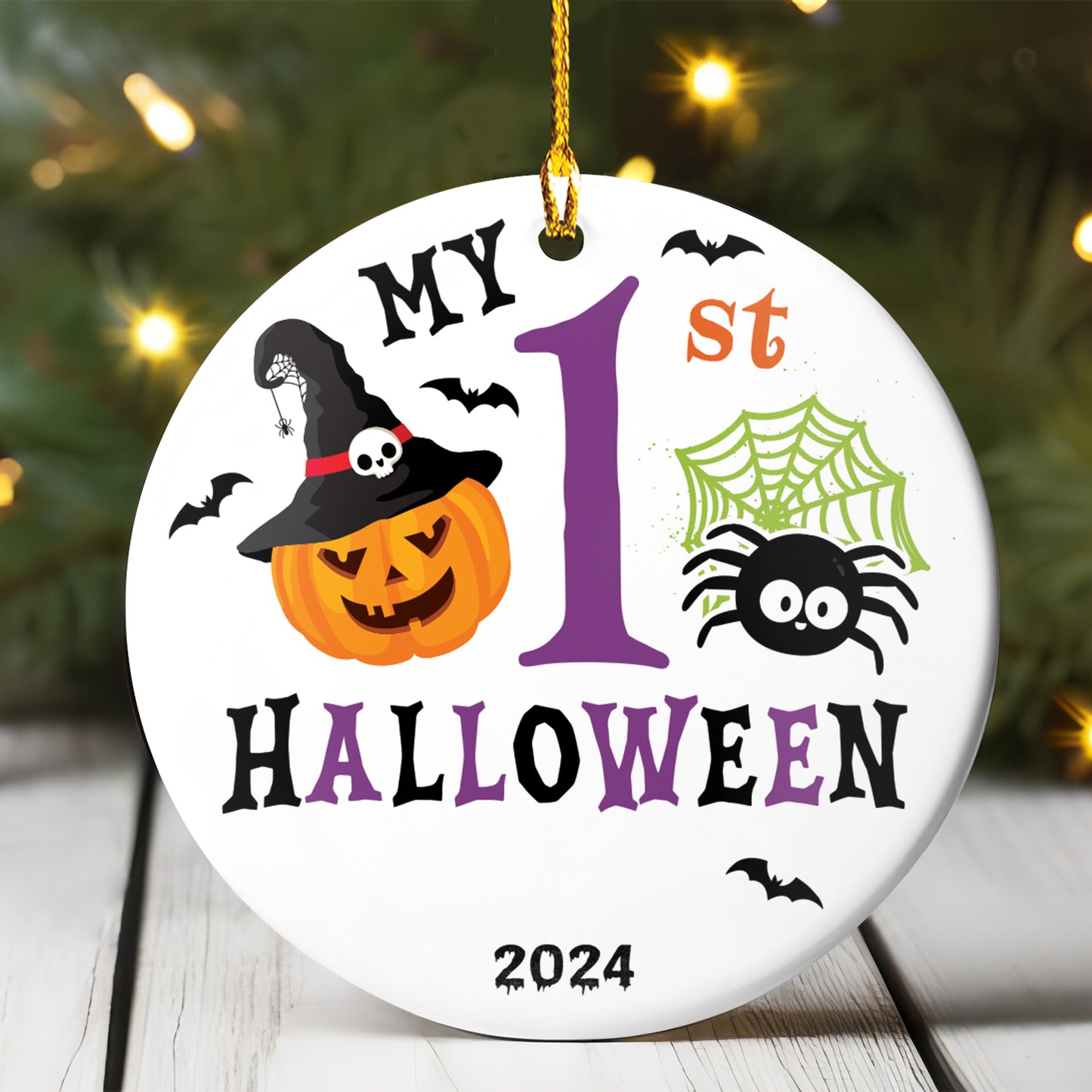 Petthouse | My First Halloween Ornament, Baby First Halloween Gift, Baby Halloween Gift, Gift For Baby