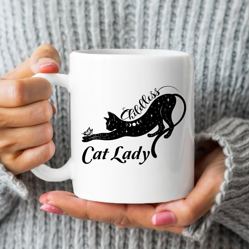 Petthouse | Childless Cat Lady Shirt For Woman, Cat Lady 2024 Shirt, Childless Cat Ladies, Black Cat