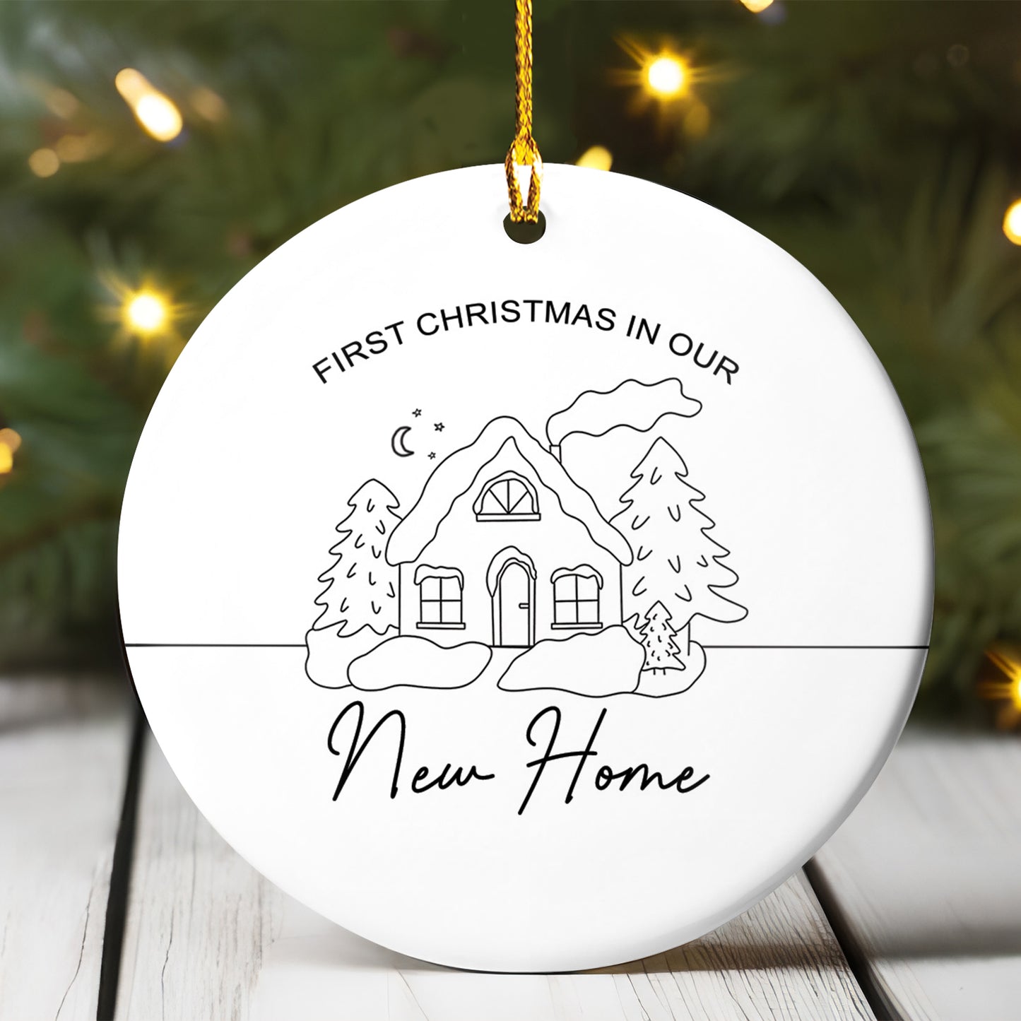 Petthouse |  Personalized First Christmas In Our New Home 2024, Housewarming Gift, Christmas Ornament