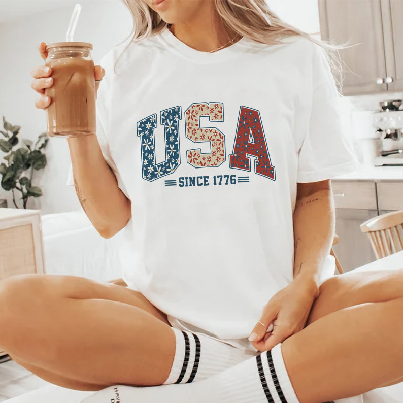 Petthouse | Usa Retro America Shirt, 4th Of July Patriotic Independence Day Shirt, Usa Since 1776 Shirt