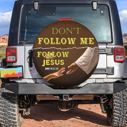 Petthouse | Christian Religious Bible Verse Jesus Spare Tire Cover Dust-proof Wheel Tire Cover Fit Trailer