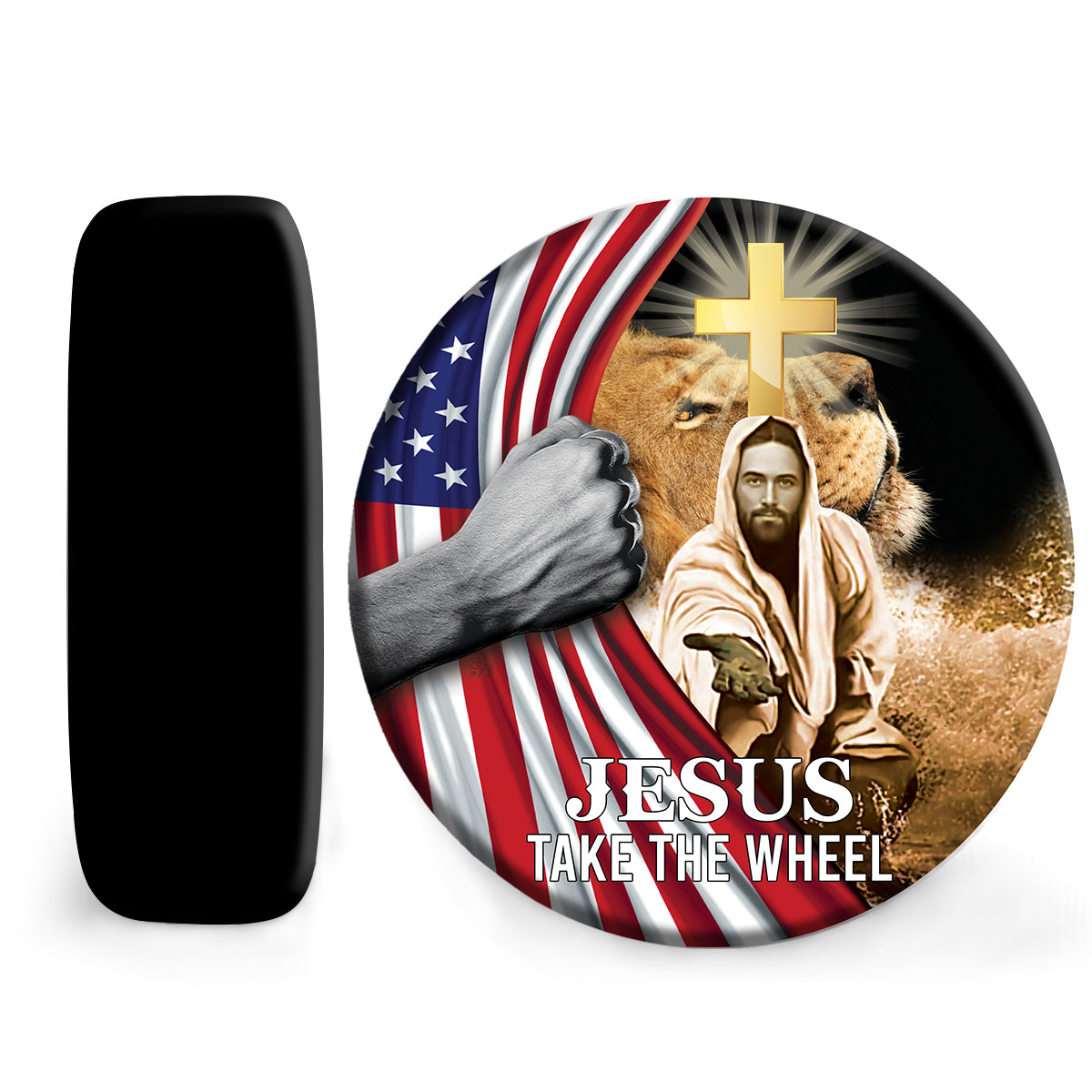 Petthouse | Jesus Take The Wheel Jesus Christ Lion Of Judah Spare Tire Cover Car Accessories American Flag