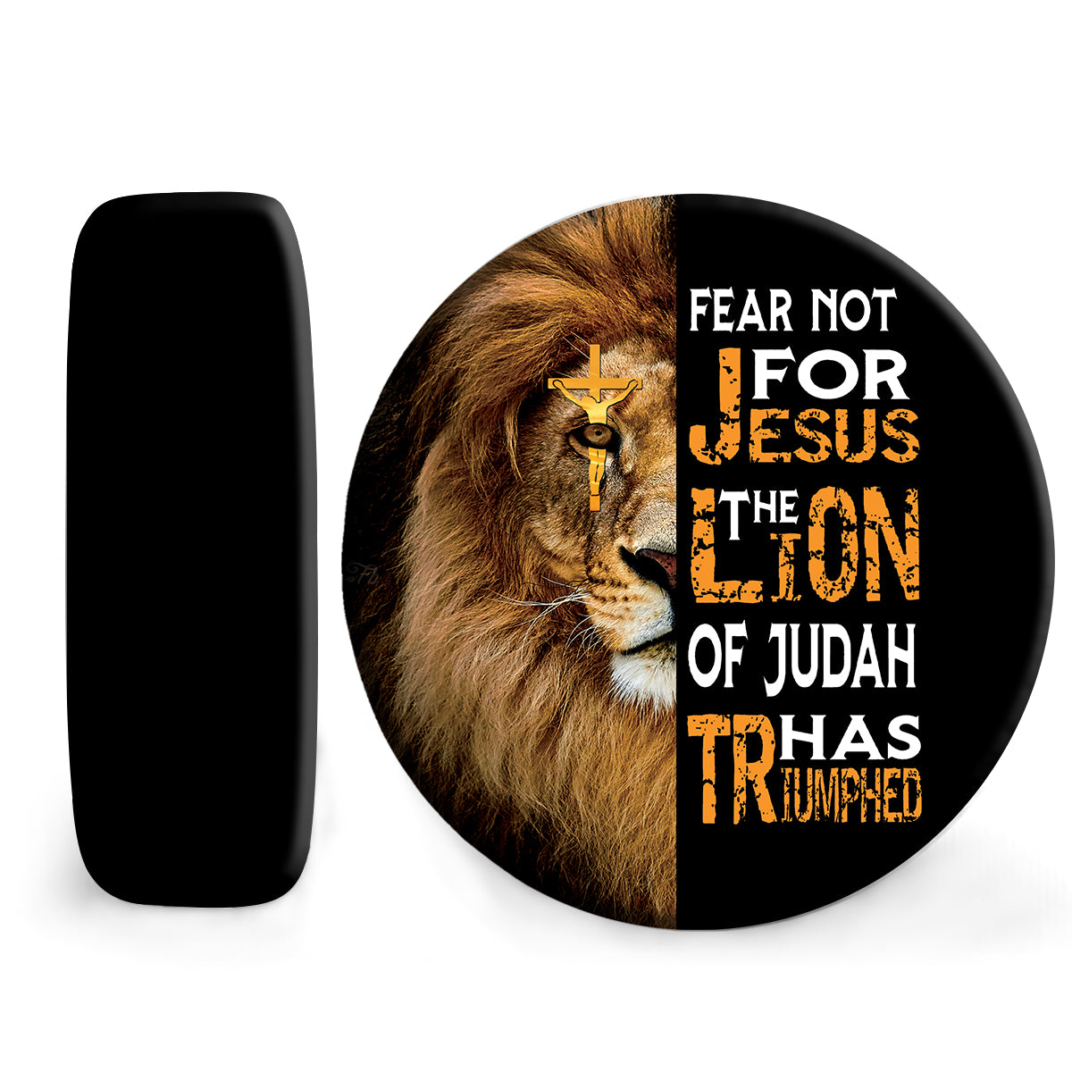 Petthouse | The Lion Of Judah Spare Tire Cover Fear Not For Jesus Spare Tire Wrap Christian Car Decoration