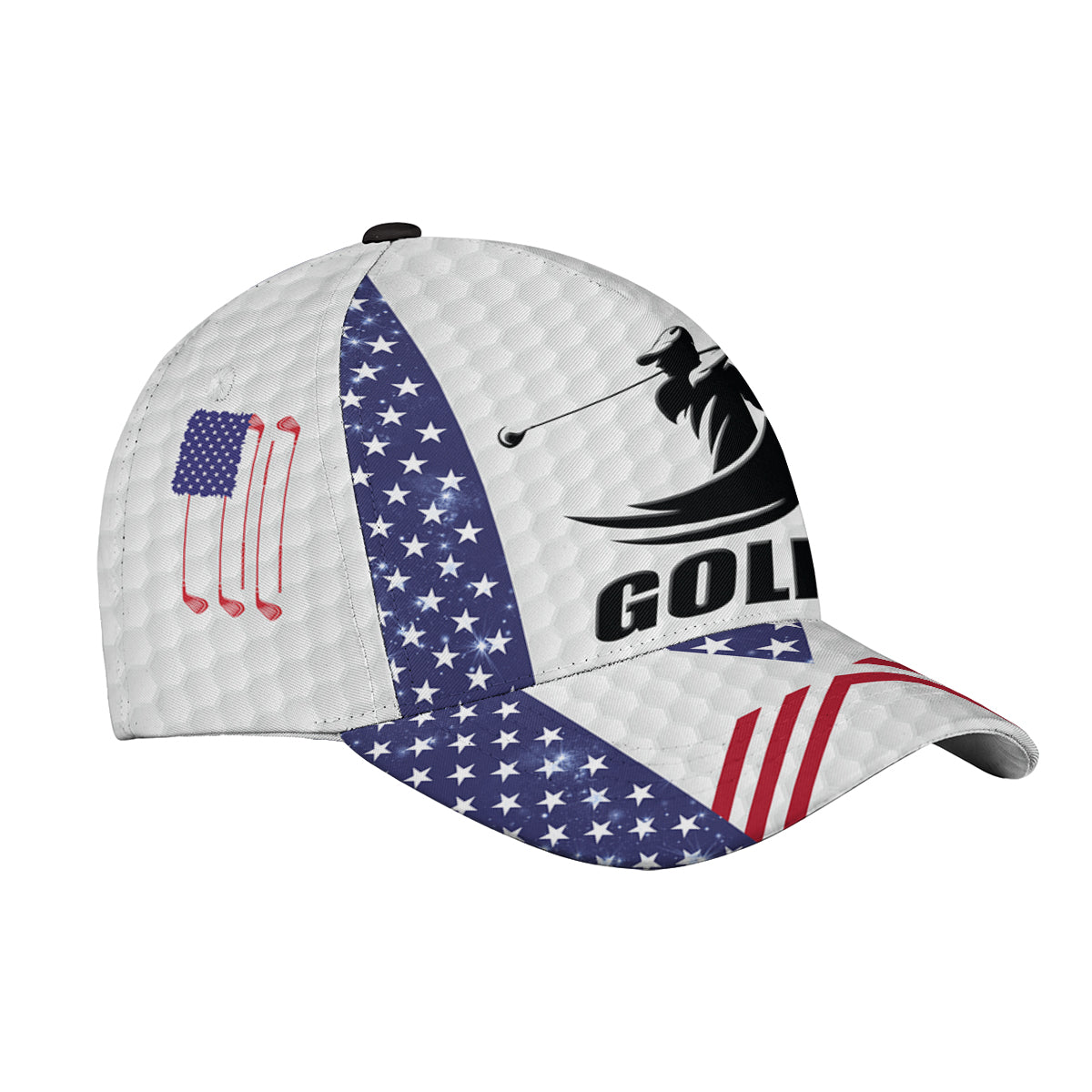 Petthouse | Golf Baseball Cap Mens Hat Golf American Flag Classic Caps Golfer Gift Mens Birthday Gifts