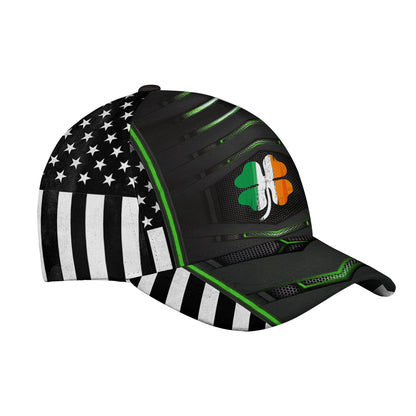 Petthouse | Shamrock Irish Flag Clover Printed Baseball Cap Lucky Green Theme Hat St Patrick Day Irish Gifts