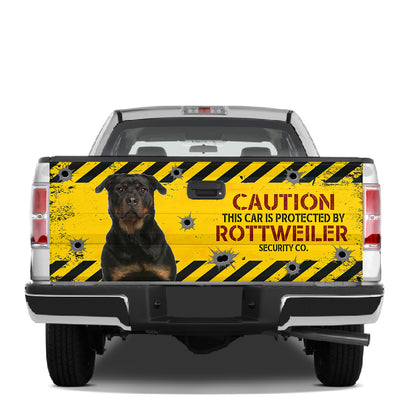 Petthouse | Custom Name Photo Rottweiler Breed Truck Tailgate Wrap Car Decorations