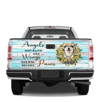 Petthouse | Customize Name Gift Alaskan Malamute Tailgate Wraps For Trucks Graphic Decal Vinyl Car Decor