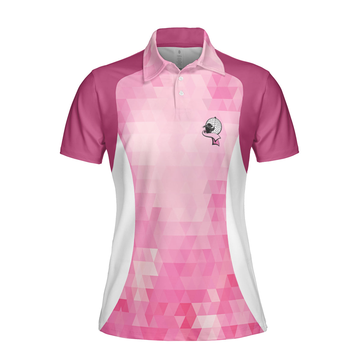 Petthouse | Golf Girl Polo Shirt Golfer Pink Polo Shirt Women Polo Fight Breast Cancer Awareness