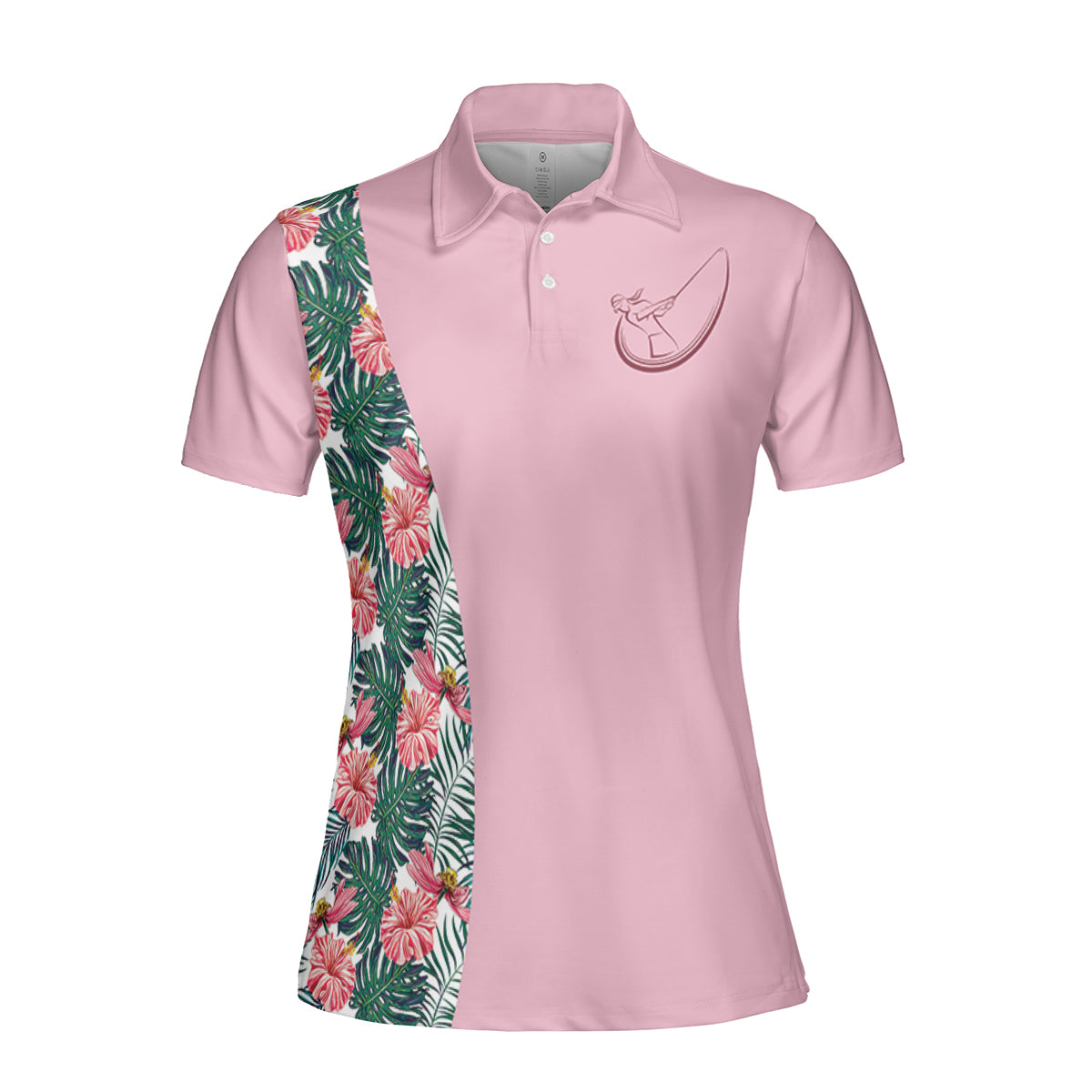 Petthouse | Golf Girl Pink Polo Shirt Golf Tropical Polo Assumming I'm Just An Old Lady Was Your First Mistake