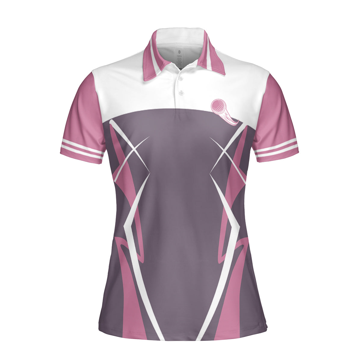 Petthouse | Swing Swear Repeat Polo Shirt Golfer Polo Shirt Simple Pattern Polo Shirt Golfer Simple Style Outfit