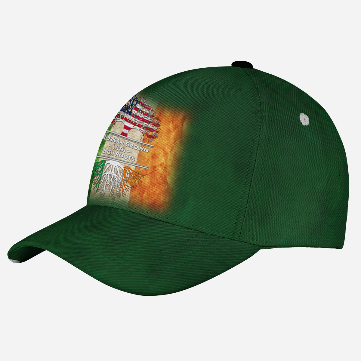 Petthouse | Tree Of Life Irish Vintage Flag Baseball Cap American Grown With Irish Roots Hat Paddy Day Gifts