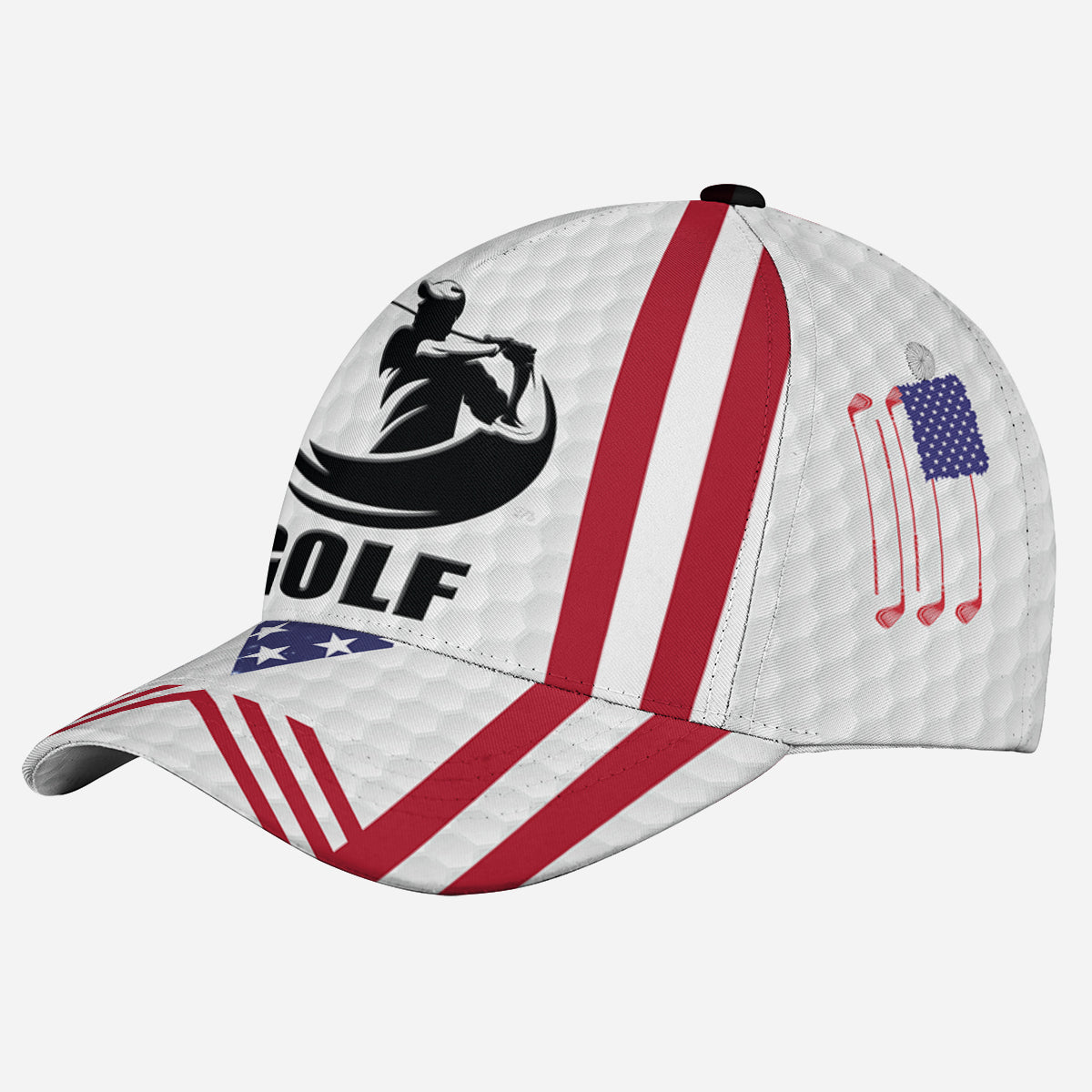 Petthouse | Golf Baseball Cap Mens Hat Golf American Flag Classic Caps Golfer Gift Mens Birthday Gifts