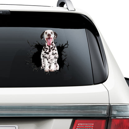 Petthouse | Dalmatian Adhesive Vinyl Decal Dog Peel And Stick Sticker Indoor Outdoor Use Car Window Decor