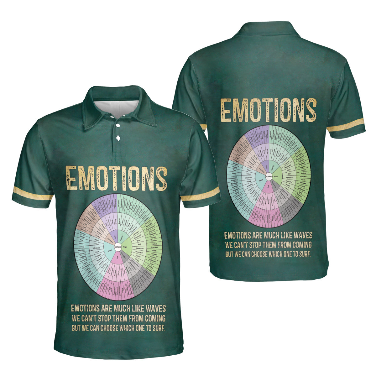 Petthouse | Emotions Are Much Like Waves Polo Shirt Emotions Sport Shirt Friends Gift