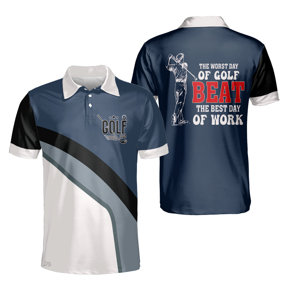 Petthouse | Th Worst Day Of Golf Polo Shirt Golfer Art Polo Shirt Golf Lover Polo Shirt Golfer Simple Style