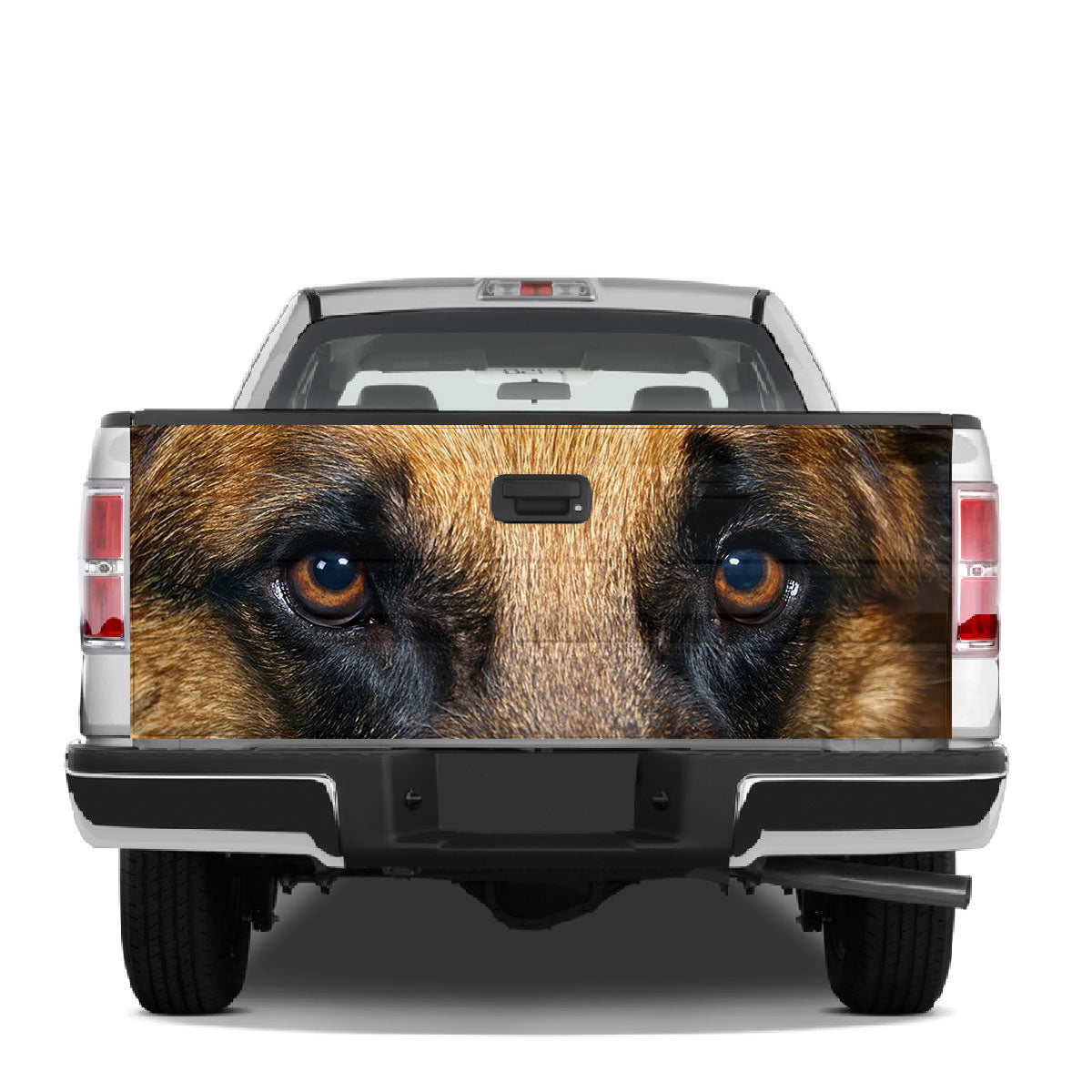 Petthouse | German Shepherd Dog Eyes Tailgate Wrap For Trucks Tailgate Decals Graphic Wraps Dog Mom Dog Dad