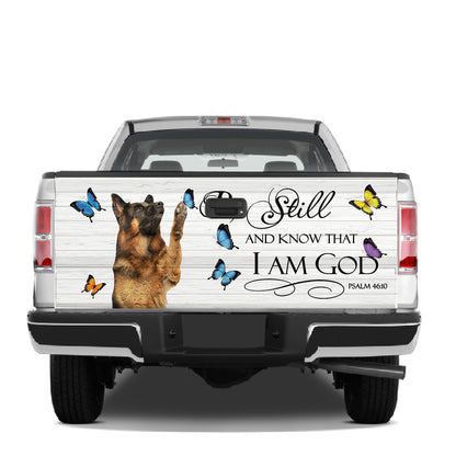 Petthouse | German Shepherd Tailgate Wrap Puppies German Shepherd Dog Tailgate Decal Sticker Wrap Truck