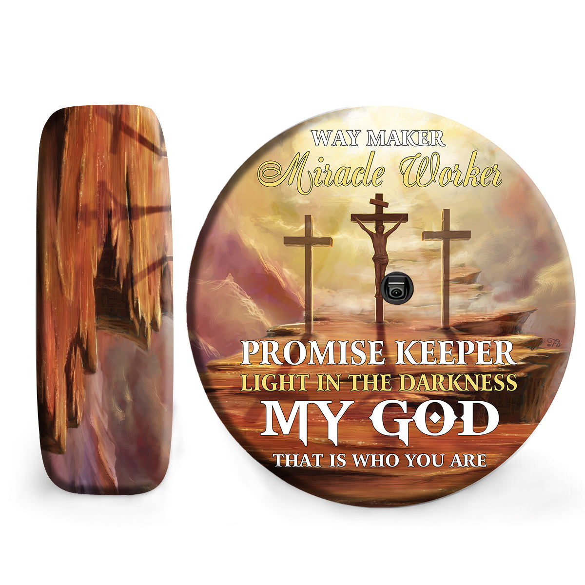 Petthouse | Jesus Christ Spare Tire Cover Car Accessory Jesus Bible Jesus On Cross My God Wheel Cover