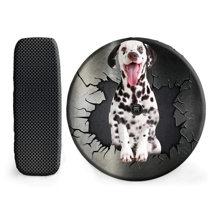 Petthouse | Spare Tire Cover Dalmatian Dog Corrosion Protection Wheel Covers For Trucks Dog Lover Funny