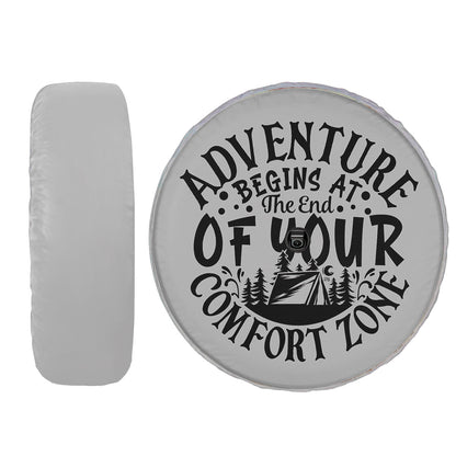 Petthouse | Adventure Begins At The End Of Your Comfort Zone Spare Tire Cover Car Accessories