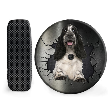 Petthouse | English Cocker Spaniel Print Car Spare Tire Cover Dog Tire Cover Pet Lover Wheel Cover Car Decor