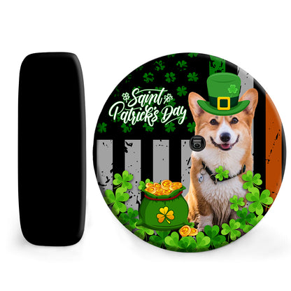 Petthouse | Welsh Corgi Dog Spare Tire Cover Dog Lover Irish Tire Wrap Gift For Happy St Patrick's Day