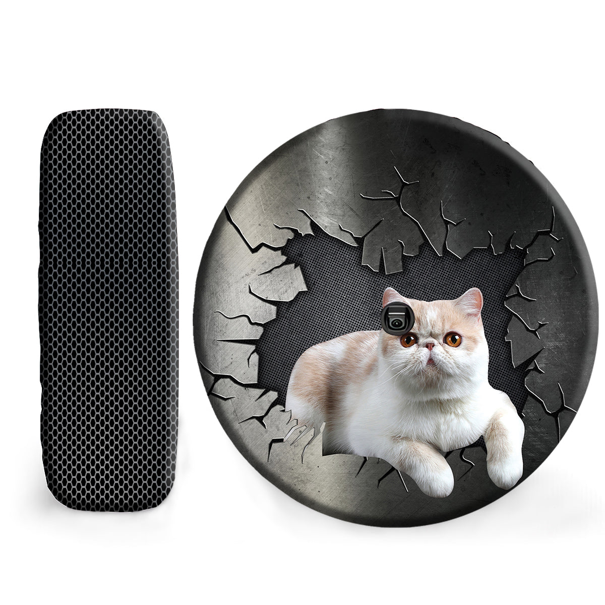 Petthouse | Exotic Shorthair Tire Protector Covers Cat Through Breaking Hole Truck Tire Cover For Cat Dad