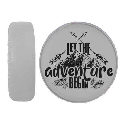 Petthouse | Let The Adventure Begin Spare Tire Cover Camping Weatherproof Wheel Protectors Car Accessories