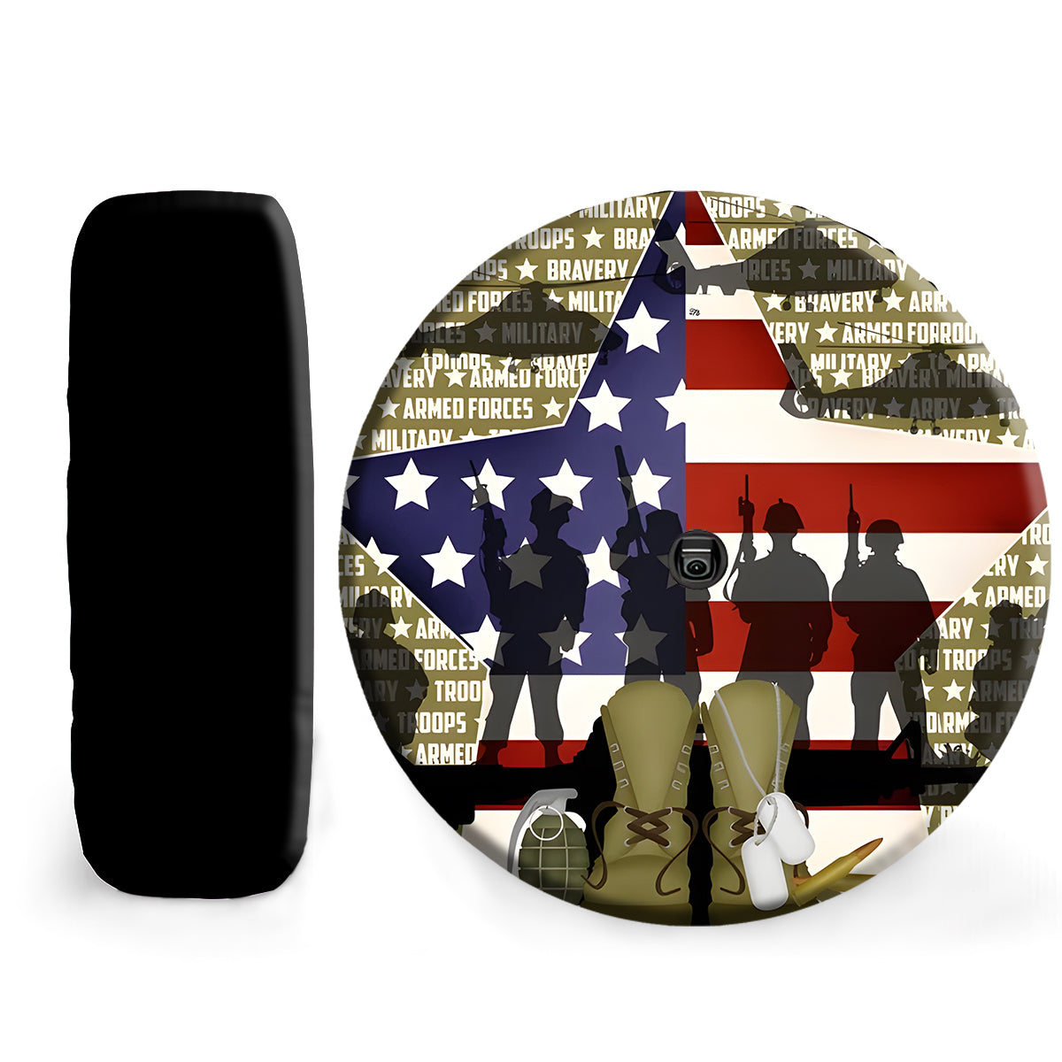 Petthouse | American Remembrance Day Spare Wheel Cover American Veteran Wheel Cover Waterproof New Car Gift