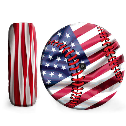 Petthouse | Baseball American Flag Spare Tire Cover Baseball Sports Wheel Cover Baseball Player Gift Son Gift