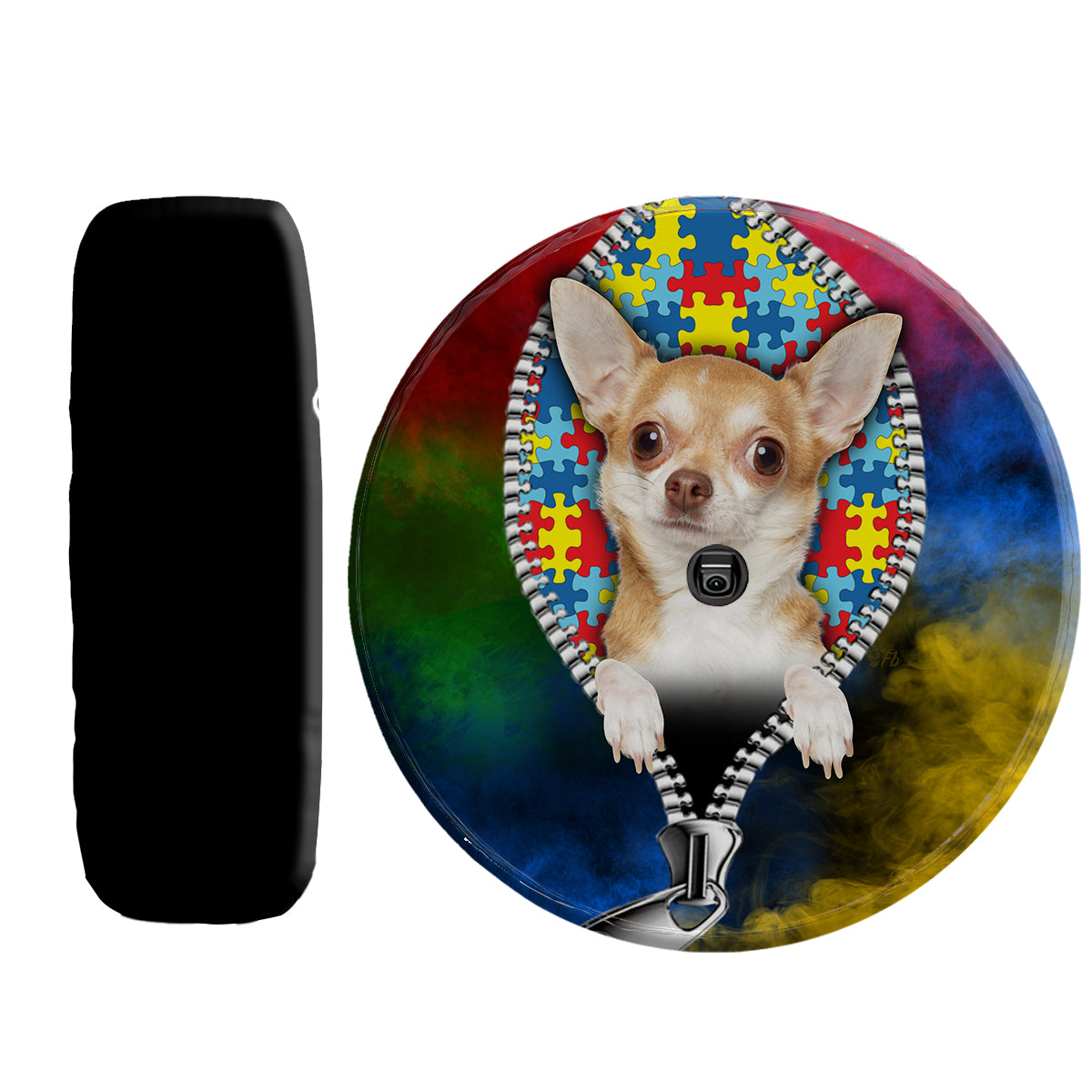 Petthouse | Chihuahua Autism Awareness Day Wheel Cover Autism Support Autistic Pride Car Accessories Gift