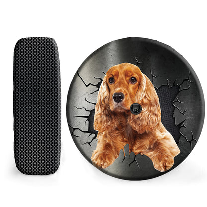 Petthouse | English Cocker Spaniel Portable Wheel Bags Dog Crack Printed Universal Fit Tires For Dog Lovers