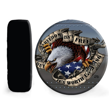 Petthouse | Customized Eagle Spare Tire Cover American Patriot Gift American Eagle Wheel Cover