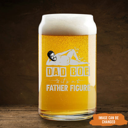 Petthouse | Custom Photo Dad Gift, It's Not A Dad Bod It's A Father Figure Funny Whiskey Glass