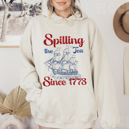 Petthouse | Spilling The Tea Since 1773 Shirt, 4th Of July Shirt, Usa Boston Tea Party, Fourth Of July