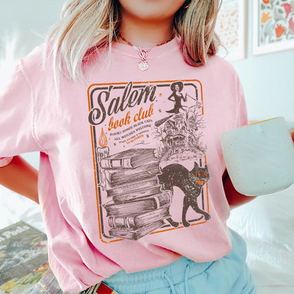 Petthouse | Salem Book Club Shirt, Bookish Halloween Shirt, Salem Witches Spooky Season Ghost Skeleton