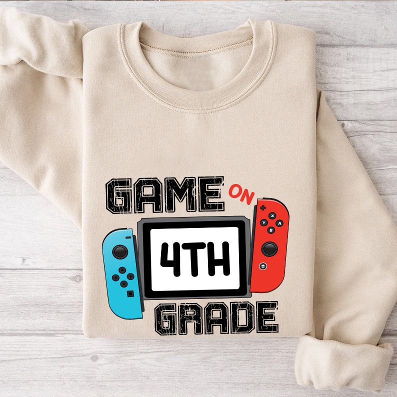 Petthouse | Custom Game On Forth Grade Shirt, Back To School 4th Grade Shirt, Boys Gamer Student