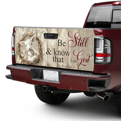 Petthouse | Lamb Of God Be Still And Know That I Am God Tailgate Wrap Decor Car