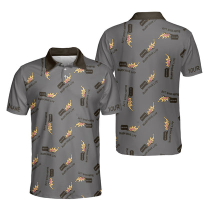 Petthouse | Customized Razor Blade And Fire Seamless Pattern Hawaiian Shirts Burn Your Life Beach Outfits