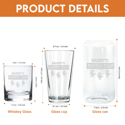 Petthouse | Custom Daddy's Sippy Cup Whiskey Glass, My Daddy's Sippy Cup, Gift For Dad, Husband