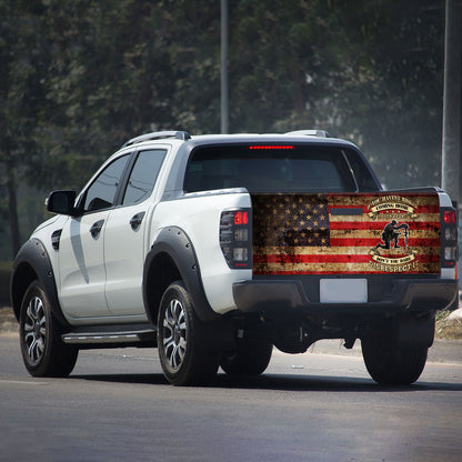 Petthouse | Veteran Army Tailgate Wrap American Soldier Army Military Truck Tailgate Decal Sticker Wrap