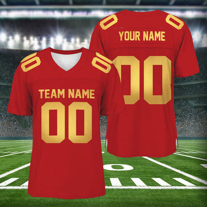 Petthouse | Personalized Football Shirt, Custom Team Name Number Shirt, Matching Football Team Jersey, Football Team Gift