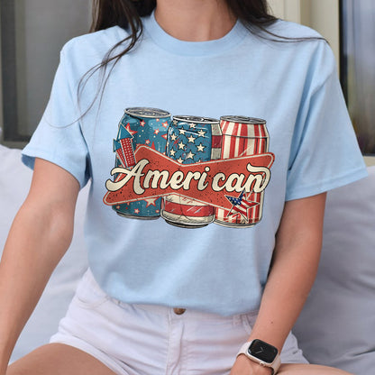 Petthouse | Ameri Can 4th Of July Shirt, Patriotic America Shirt, Us Flag American 4th Of July Tshirt